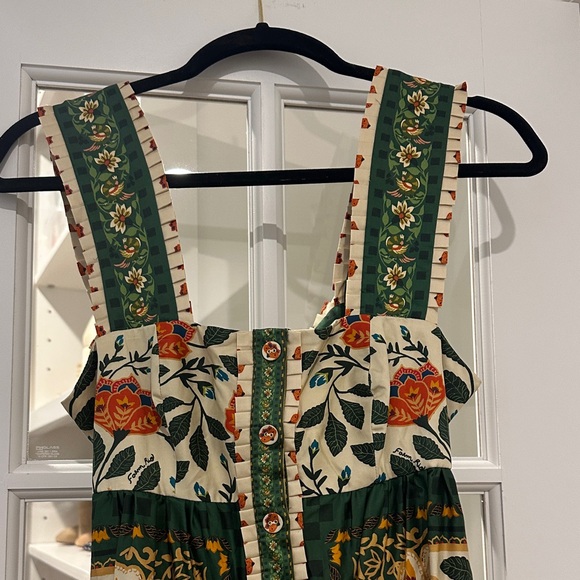 FARM Rio Back Bow Maxi Dress In Garden Tapestry Sand NWT XS - Picture 2 of 7